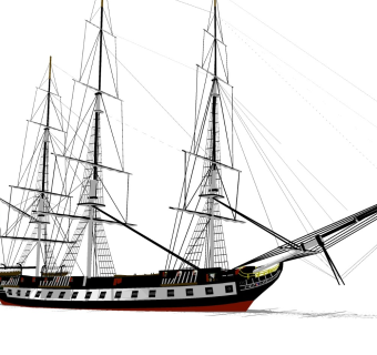 精细帆船模型 (16)